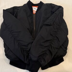 TNA Black and Orange Bomber Jacket